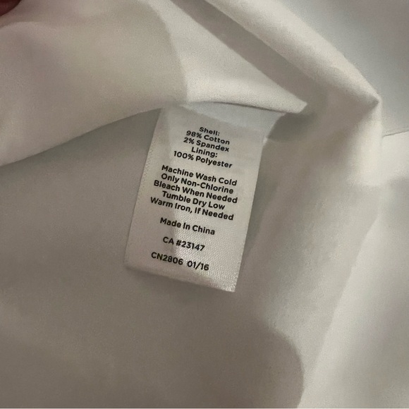 Talbots Grecian Tile White And Blue Fit And Flare Dress - Picture 5 of 9